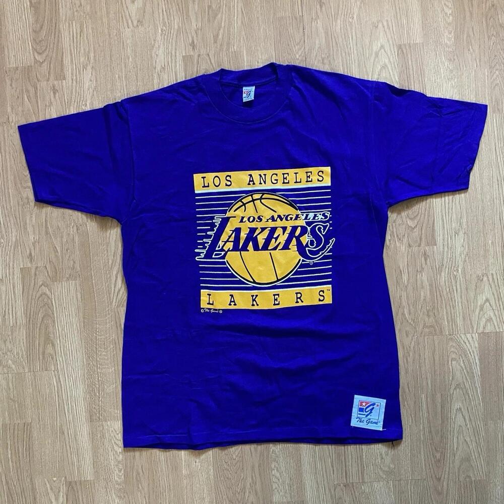 Vtg The Game Los Angeles Lakers Shirt Mens Xl Single Stitch Usa Basketball Nba
